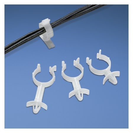 Panduit Wire Standoff, Push Mount, .50" (12.7mm) Bund, WS50-25-M, PK 1000 WS50-25-M